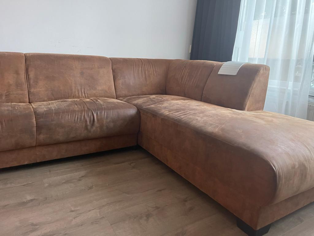 Gratis af te halen: Mooi bankstel met gebruikssporen, Huis en Inrichting, Banken | Bankstellen, Gebruikt, Hoekbank, Vierpersoons of meer