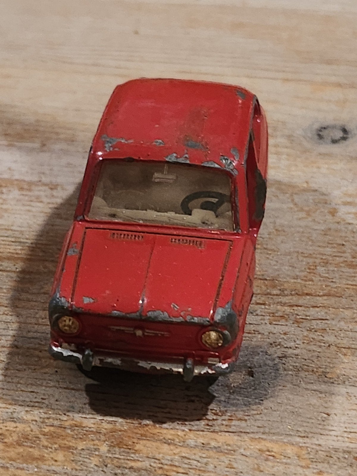 1965 Dinkt Toys Fiat 850, Ophalen of Verzenden, Gebruikt, Auto, Dinky Toys
