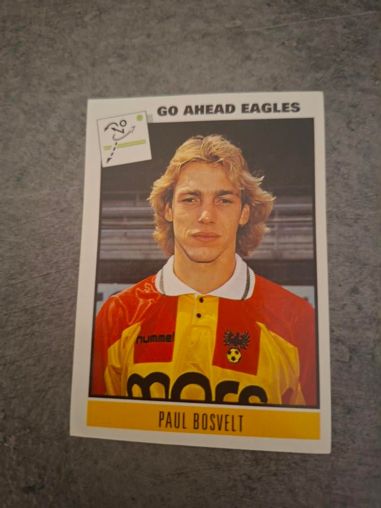 Panini sticker Voetbal 94. Paul Bosvelt Go Ahead Eagles., Verzenden, Zo goed als nieuw, Sticker