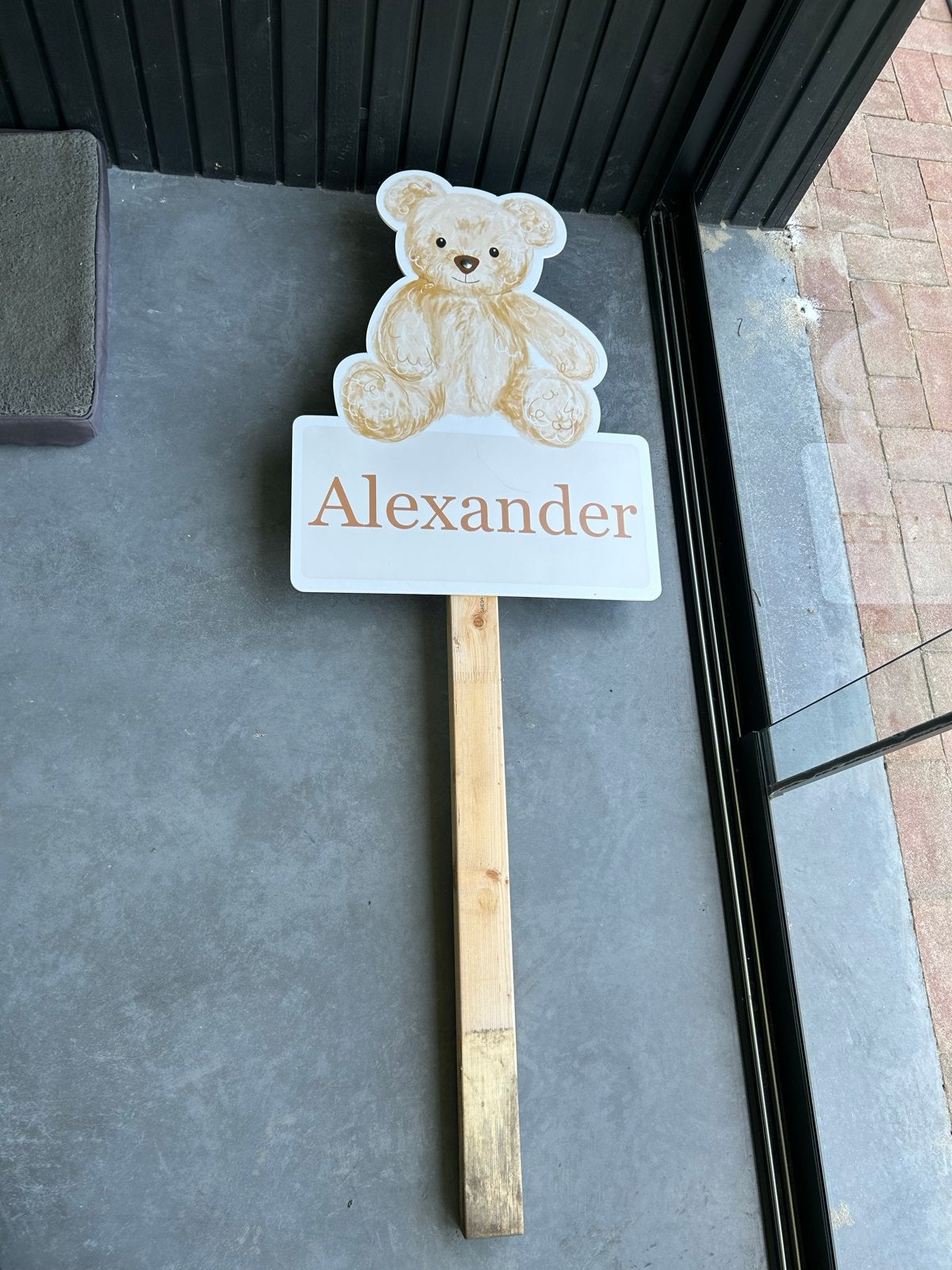 Geboortebord Beer Alexander, Ophalen, Nieuw, Geboortebord