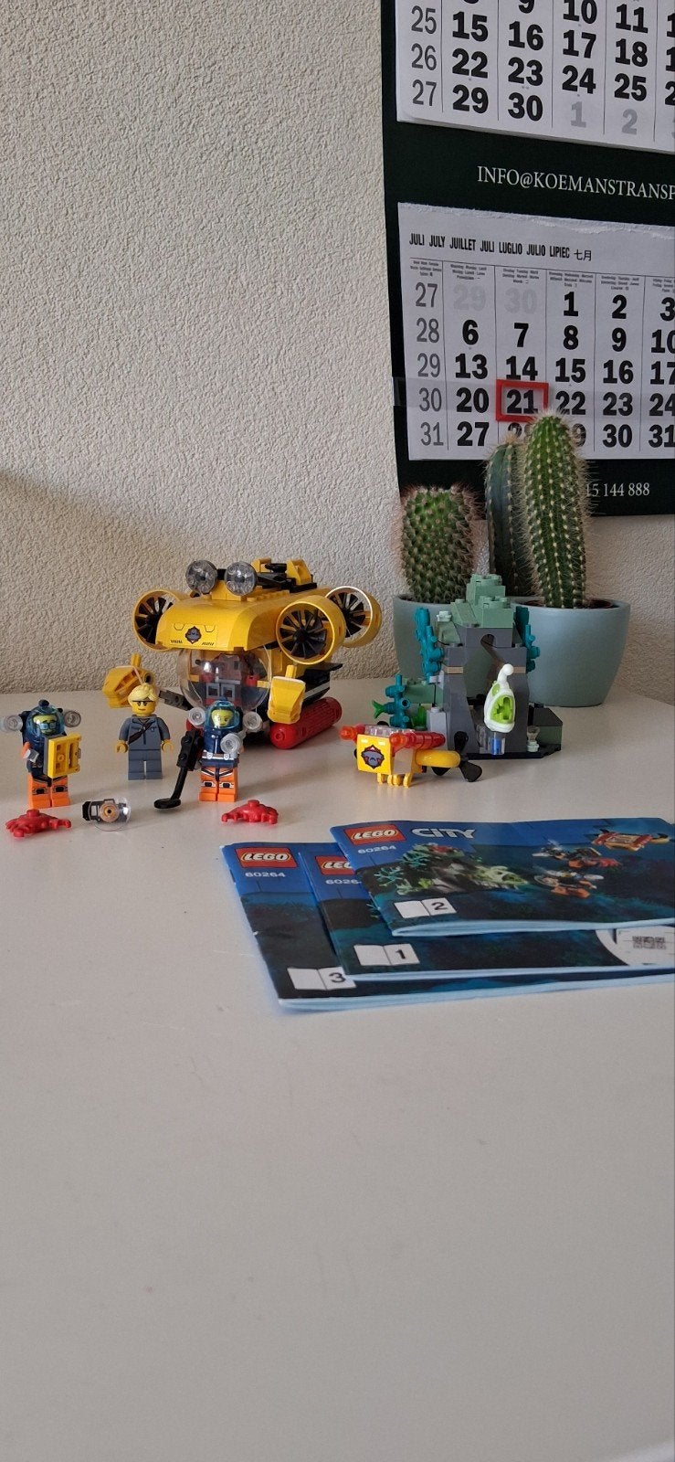 Lego onderzeeër met rots compleet 60264, Kinderen en Baby's, Speelgoed | Duplo en Lego, City, Verzenden, Lego, Zo goed als nieuw