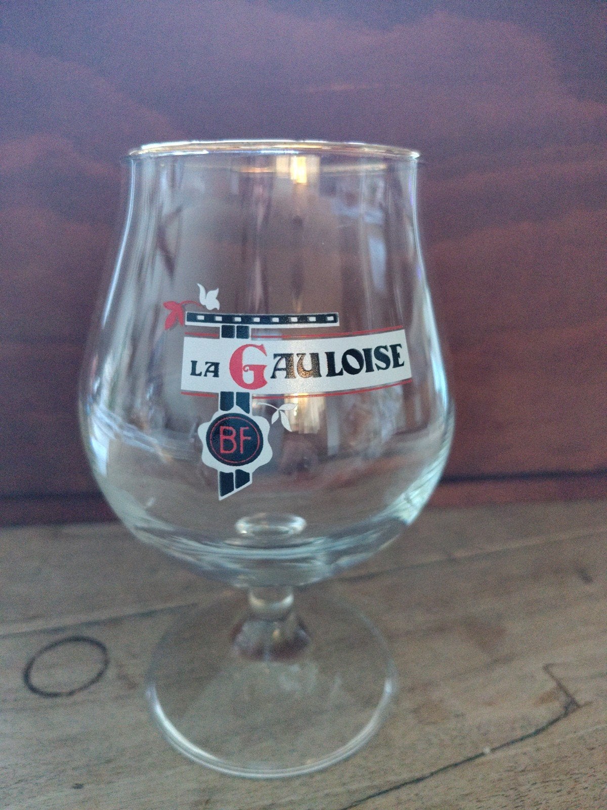La Gauloise bierglas - Zo goed als nieuw, Ophalen of Verzenden, Zo goed als nieuw, Glas of Glazen, Overige merken