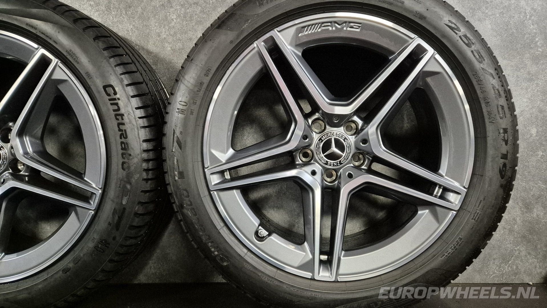 19 inch velgen S AMG zomerbanden W223 S223 V223 Mercedes, Auto-onderdelen, Banden en Velgen, 19 inch, Gebruikt, 255 mm, -