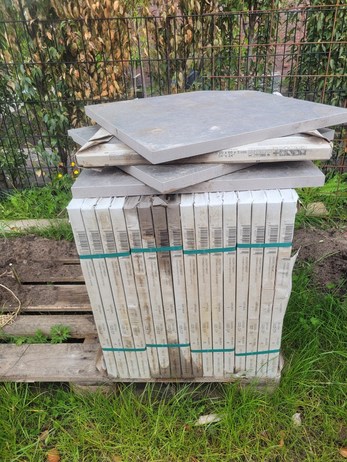 Keramische terrastegels Ceramaxx 60x60x3 cm Ardeche Coffee, Tuin en Terras, Tegels en Klinkers, Ophalen, Keramiek, Nieuw, 10 m² of meer