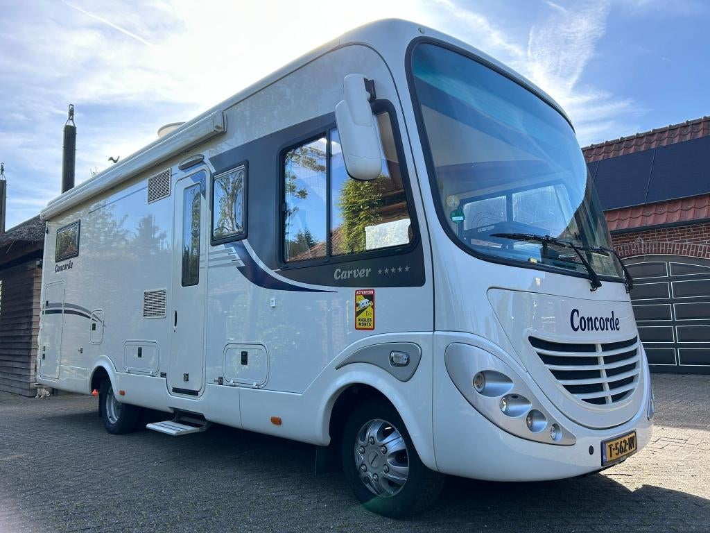Concorde Carver 771L groot lengtebed, 91.935 km. Iveco 177pk, Luifel, Diesel, Particulier, 7 tot 8 meter