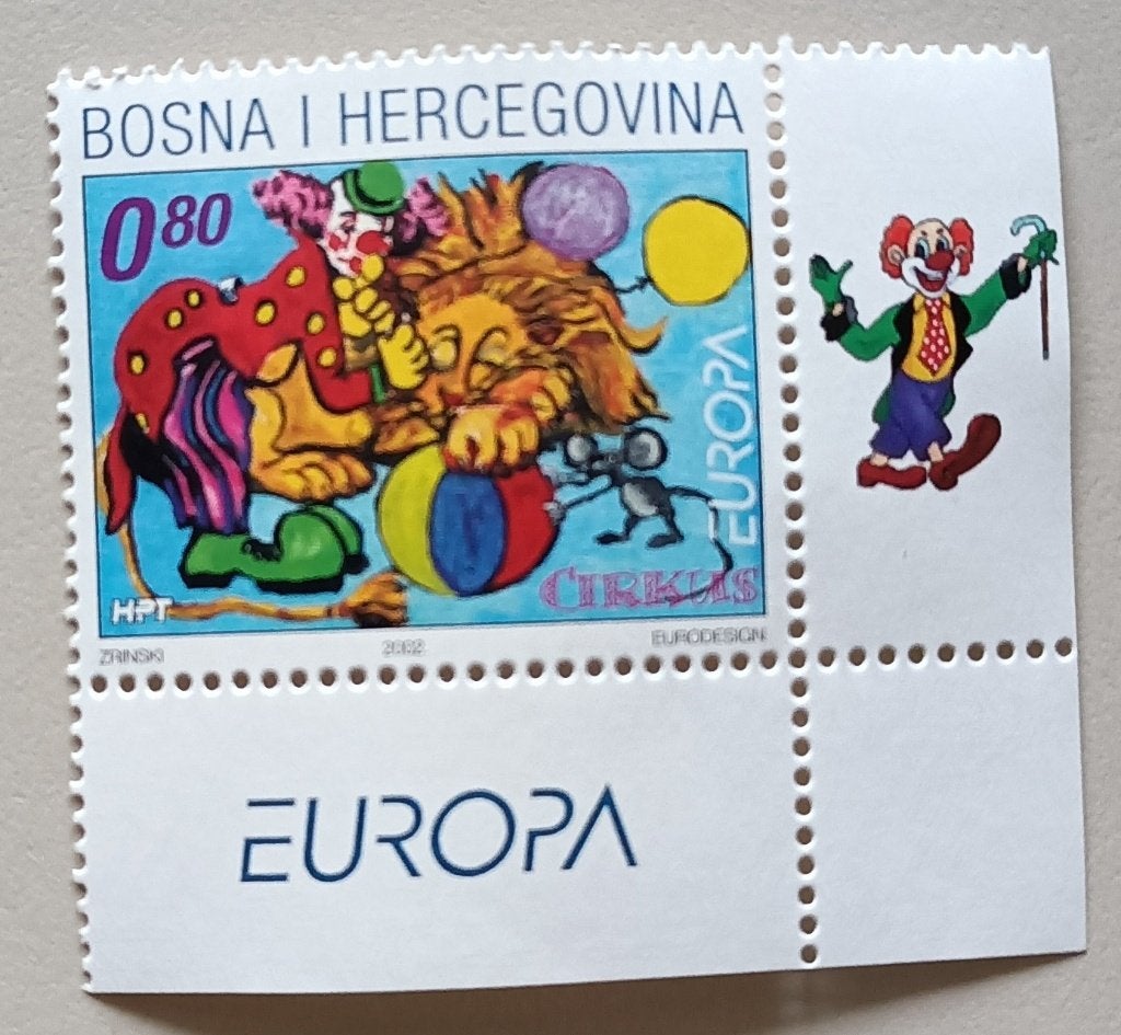Bosnie Herz.(kroatie post mostar)  2002 cept  mich 88, Ophalen of Verzenden, Overige landen, Postfris