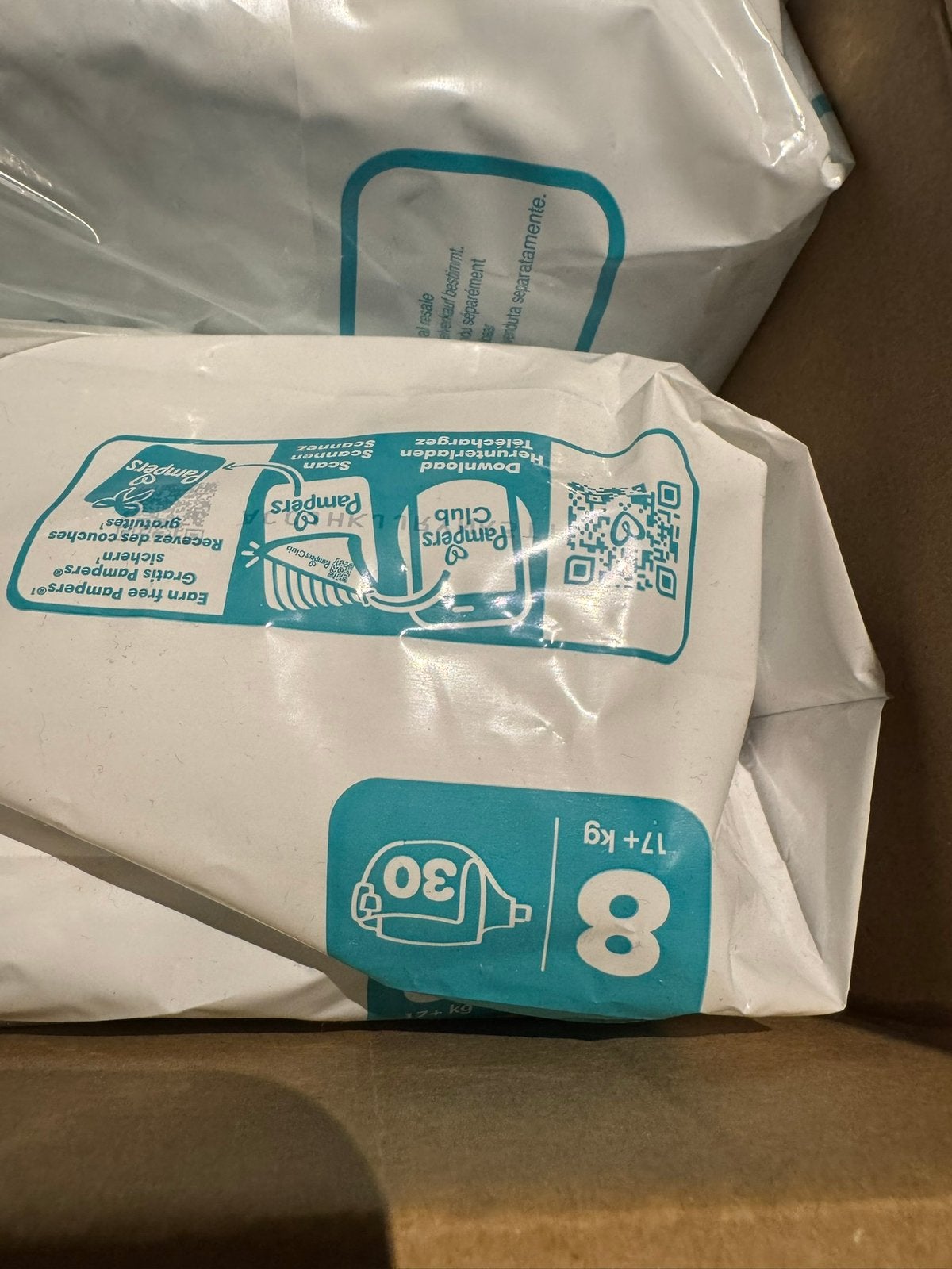 Pampers baby dry maat 8. 17+kg  luiers, Ophalen of Verzenden, Zo goed als nieuw