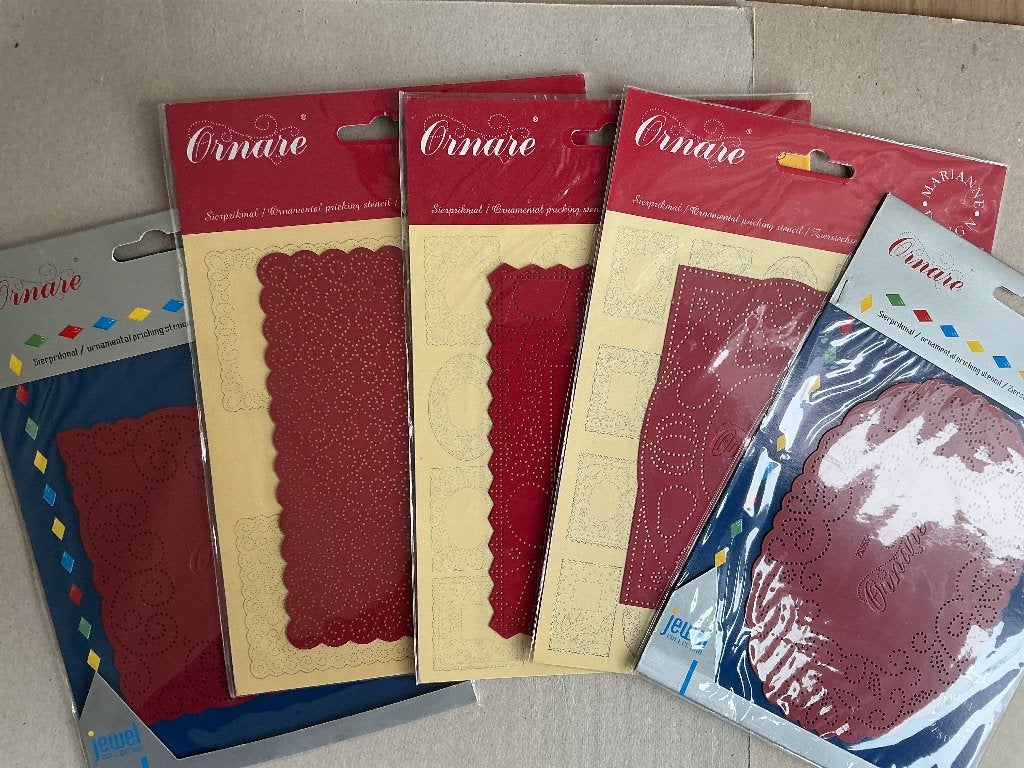Set 5 ornare sierprikmallen, Ophalen of Verzenden, Nieuw, Overige thema's, Pons of Mal