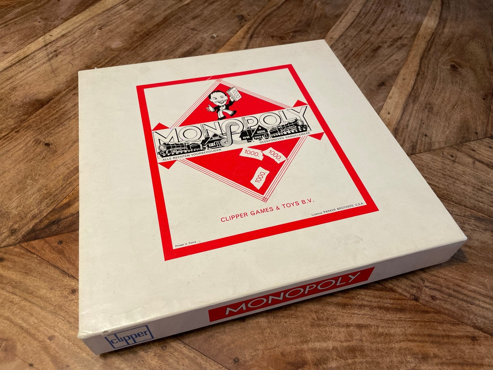 Monopoly Bordspel - Klassieke Editie (Clipper Games), Een of twee spelers, Ophalen of Verzenden, Gebruikt