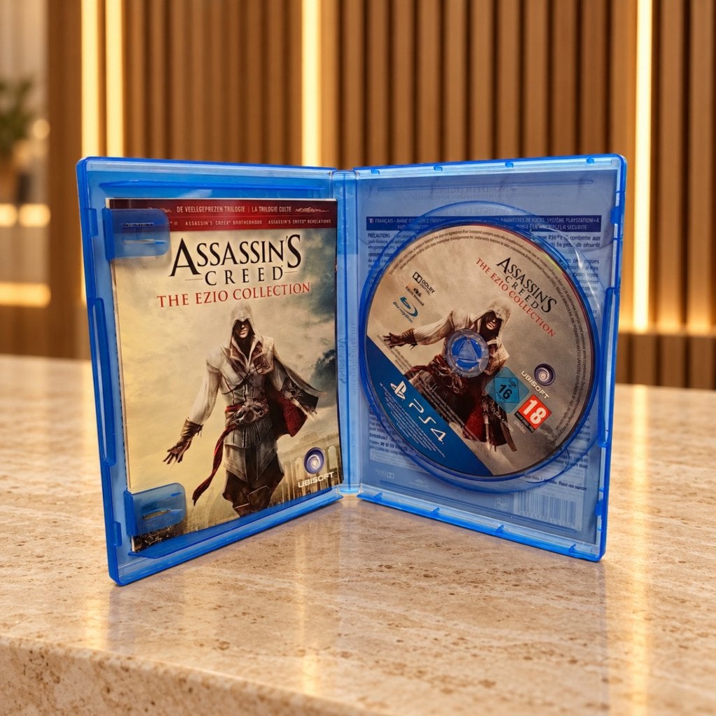 Assassin's Creed The Ezio Collection PS4 Game - Nette Staat, Sony, Zo goed als nieuw, Support@sony.com, 1-7-1 Konan, Minato-ku
Tokyo 108-0075
Japan