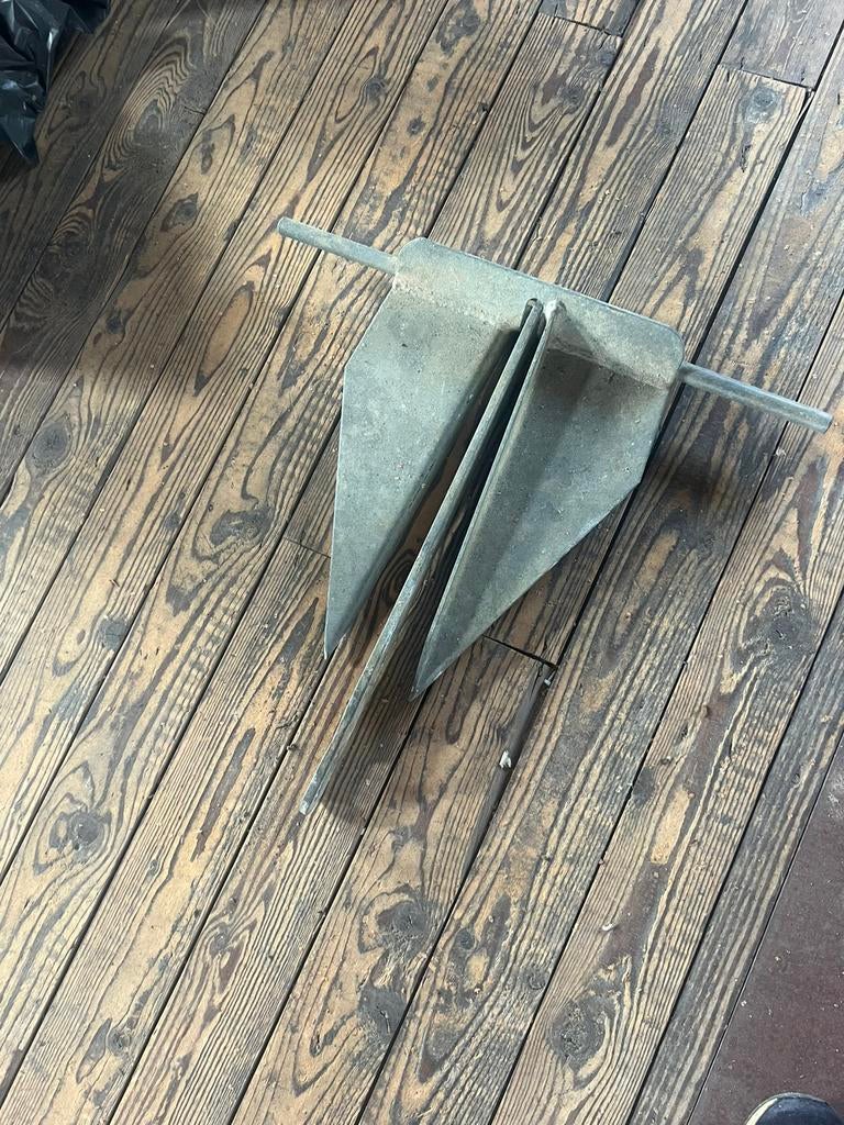 Schep Anker gegalvaniseerd  47 cm hoog  50 cm breed, Watersport en Boten, Ophalen, Zo goed als nieuw