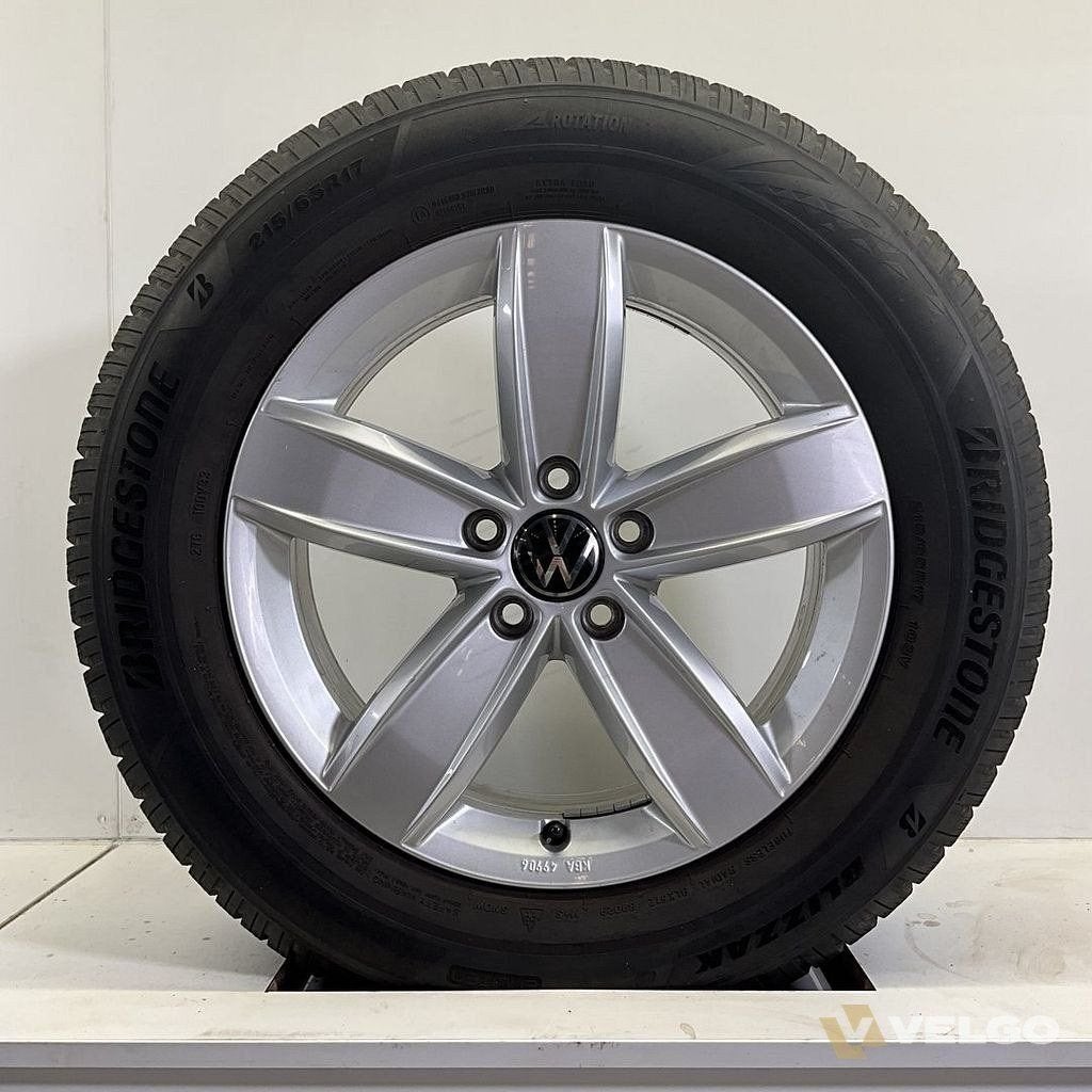 VOLKSWAGEN TIGUAN PASSAT VELGEN SET WINTERBANDEN 17 INCH, -, -, Banden en Velgen, 17 inch