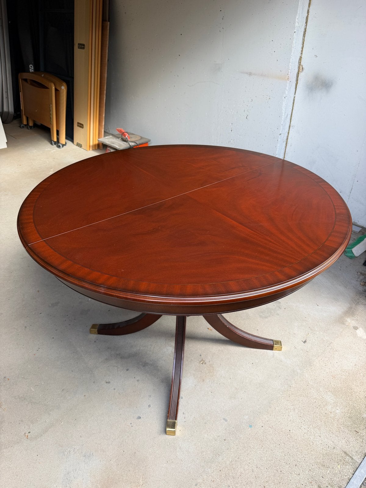 Vintage Heldense Mahonie Eettafel, Uitschuifbaar, Ophalen