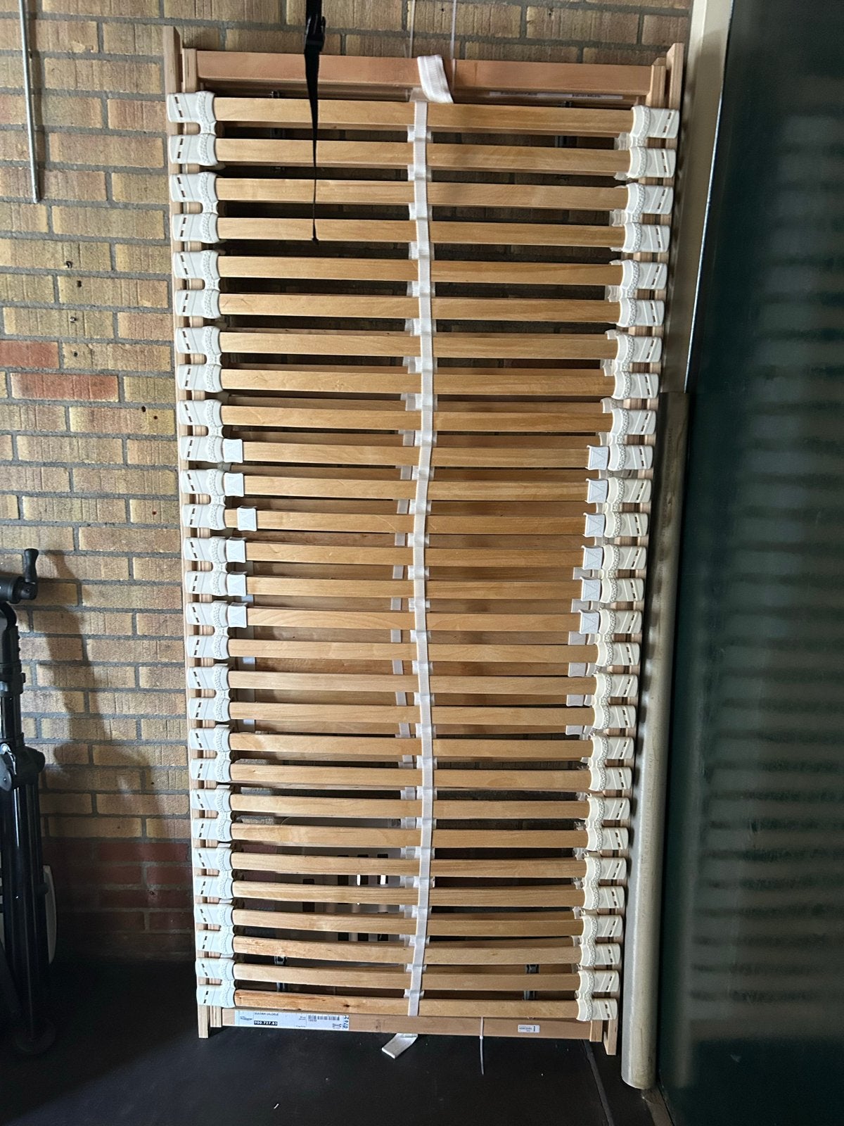 2x IKEA SULTAN LILLSELE lattenbodem 90x200 cm, Ophalen, 90 cm, Eenpersoons, Zo goed als nieuw