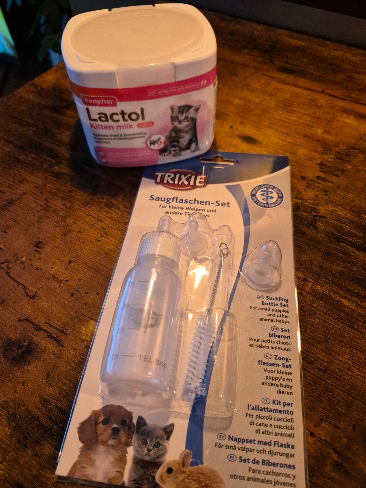 kittenmelk + volledige fles set, Ophalen of Verzenden, Kat