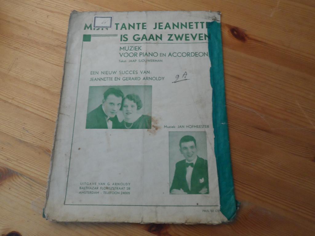 Mijn tante jeannette is gaan zweven - jan hofmeester, Zang, Gebruikt, Ophalen of Verzenden, Artiest of Componist