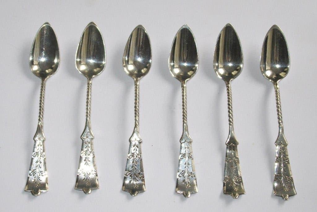 Antiek zilver koffielepels, AJ Driessen Schoonhoven ca 1930, Ophalen of Verzenden, Zilver