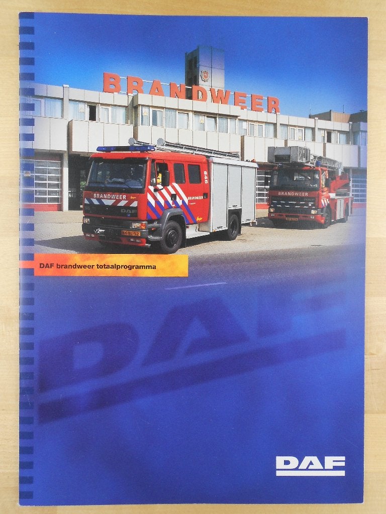 DAF Brandweer Brochure 1999 – 45 55 65 75 85 95, Ophalen of Verzenden, Zo goed als nieuw, Overige merken, DAF