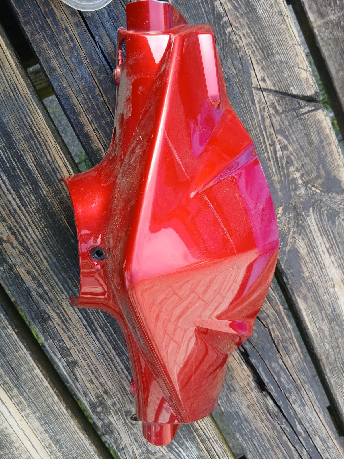 Stuurkap rood sym xpro orbit 1,2, Fietsen en Brommers, Ophalen of Verzenden, Gebruikt, Kap