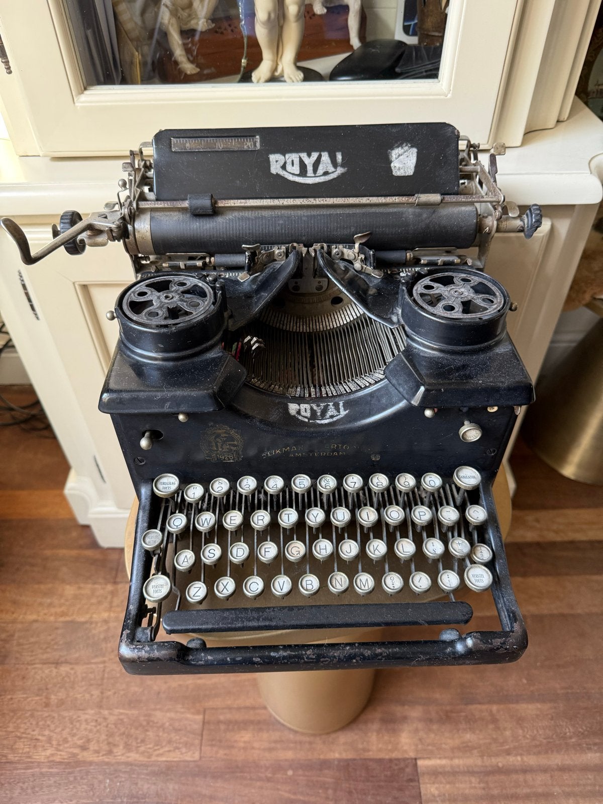 Antieke Typemachine “Royal” gemaakt in USA voor B en S A’dam, Ophalen of Verzenden