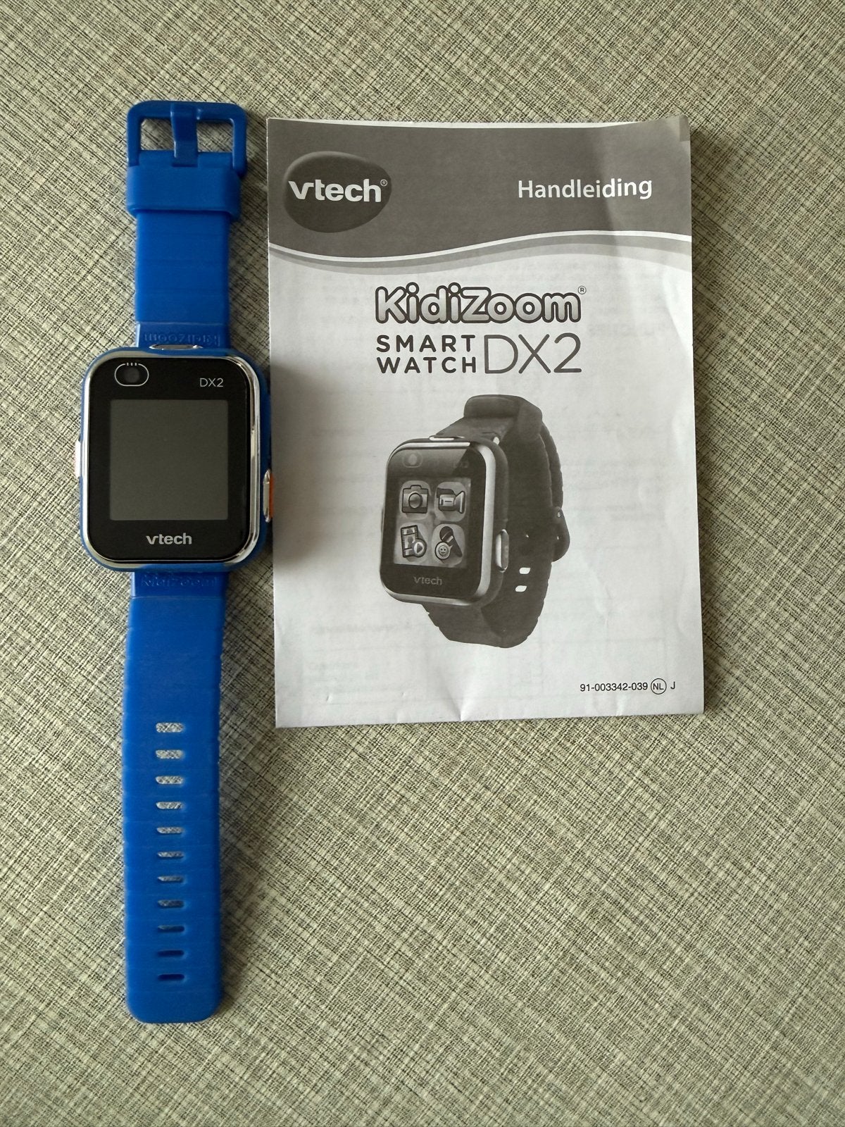 VTech KidiZoom Smartwatch DX2 Blauw - ZGAN, Ophalen, Blauw, Zo goed als nieuw, Stappen