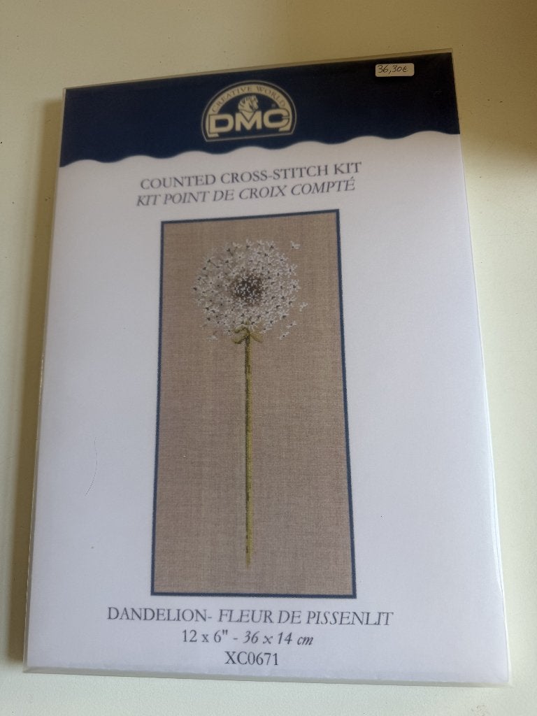 DMC borduurpatroon Paardenbloem pluizebol, Hobby en Vrije tijd, Borduren en Borduurmachines, Ophalen of Verzenden, Nieuw, Handborduren