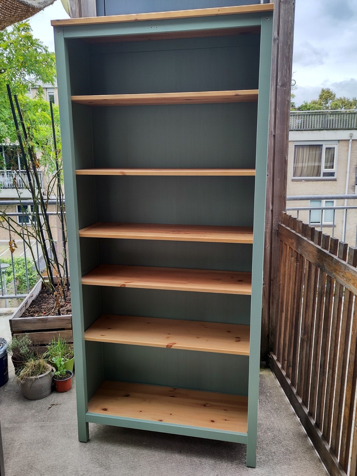 Groene Hemnes IKEA kast (evt met gordijntje), Huis en Inrichting, Ophalen, Gebruikt, 50 tot 75 cm, 150 tot 200 cm