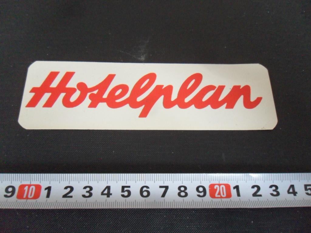 sticker HOTELPLAN wit, Verzamelen, Ophalen, Zo goed als nieuw