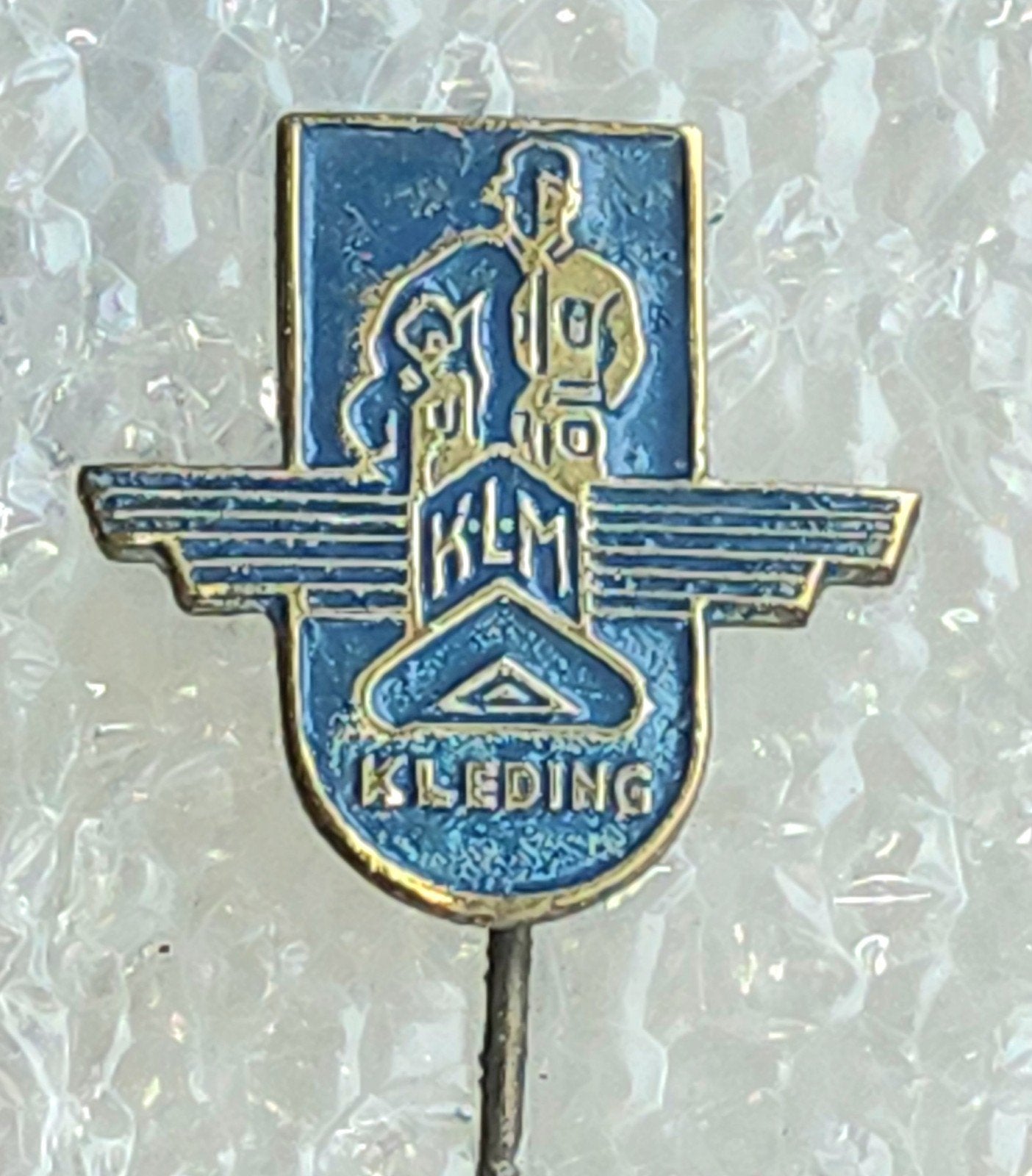 Vintage KLM Kleding Speldje, Verzamelen, Speldjes, Pins en Buttons, Ophalen of Verzenden, Gebruikt, Transport, Speldje of Pin