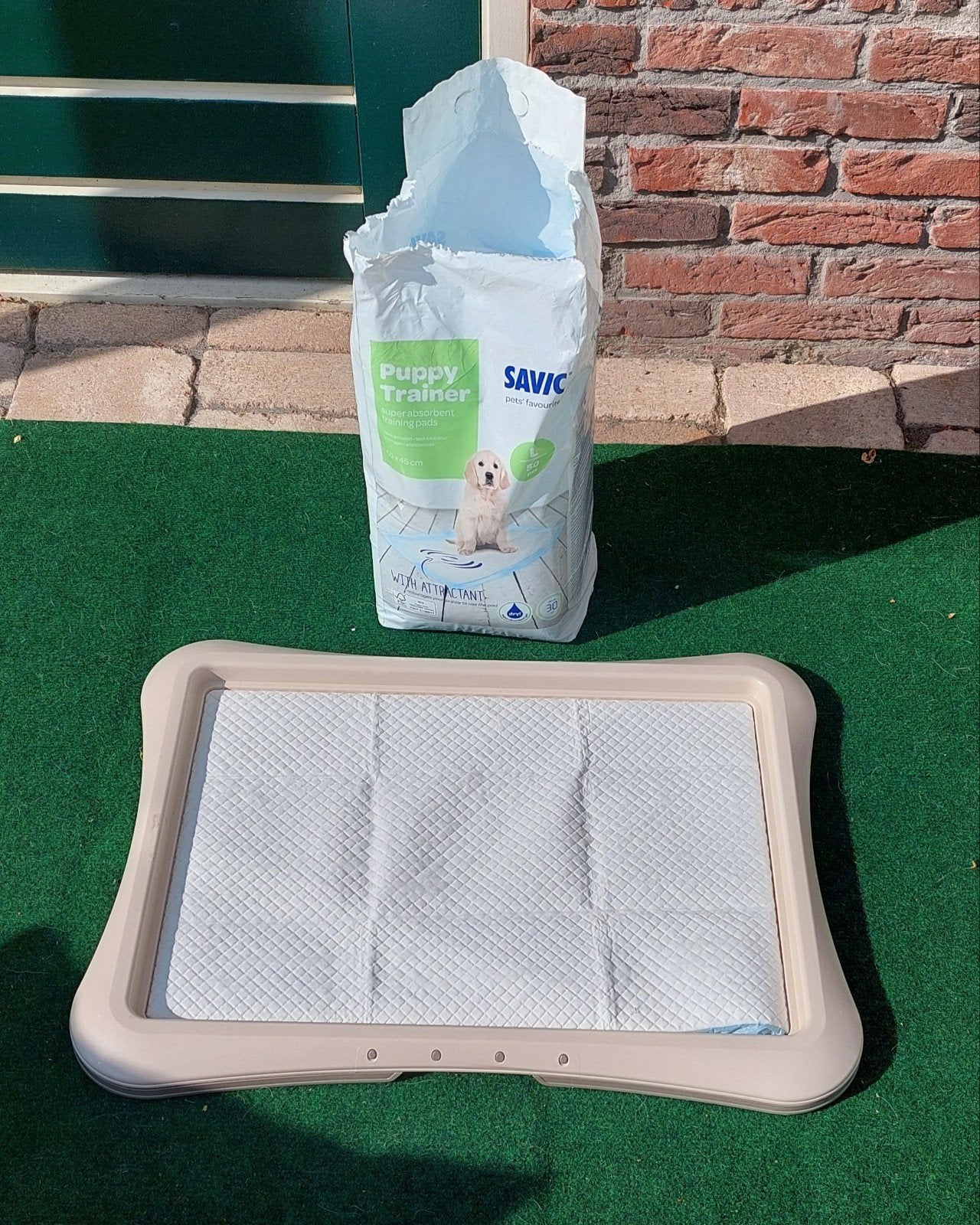 Houder voor honden/ katten plas matjes incl matjes, Ophalen