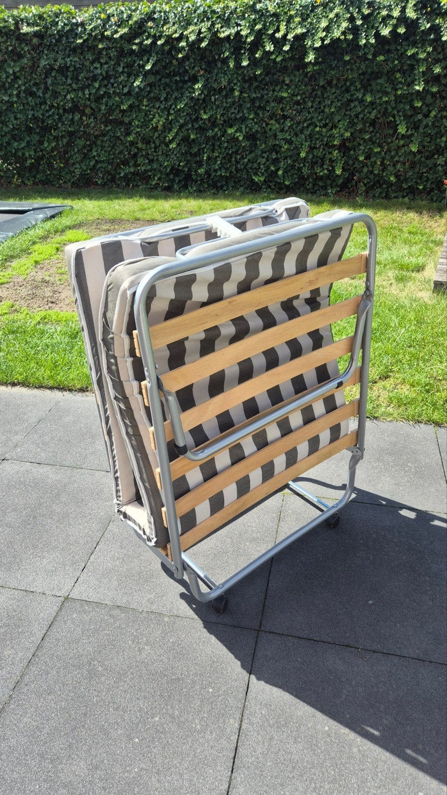 Opvouwbaar logeerbed met matras en afdekhoeshoes, Ophalen, Eenpersoons, 190 cm of minder, 80 cm