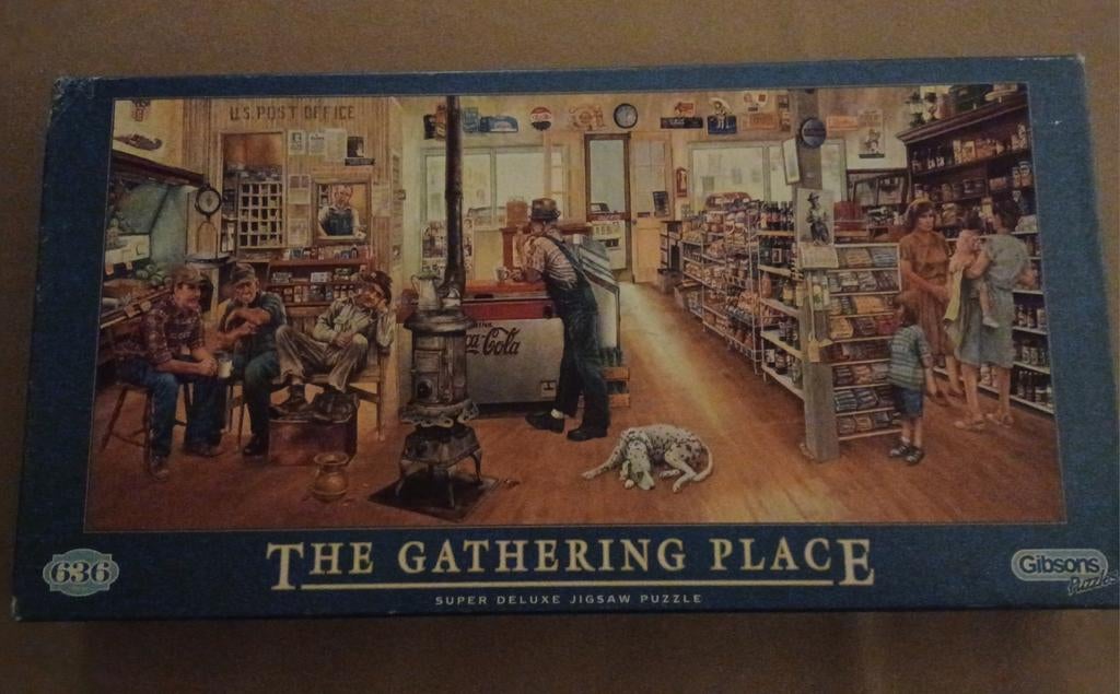 Gibson's puzzel the gathering place 636 stukjes, Ophalen, 500 t/m 1500 stukjes, Gebruikt, Legpuzzel