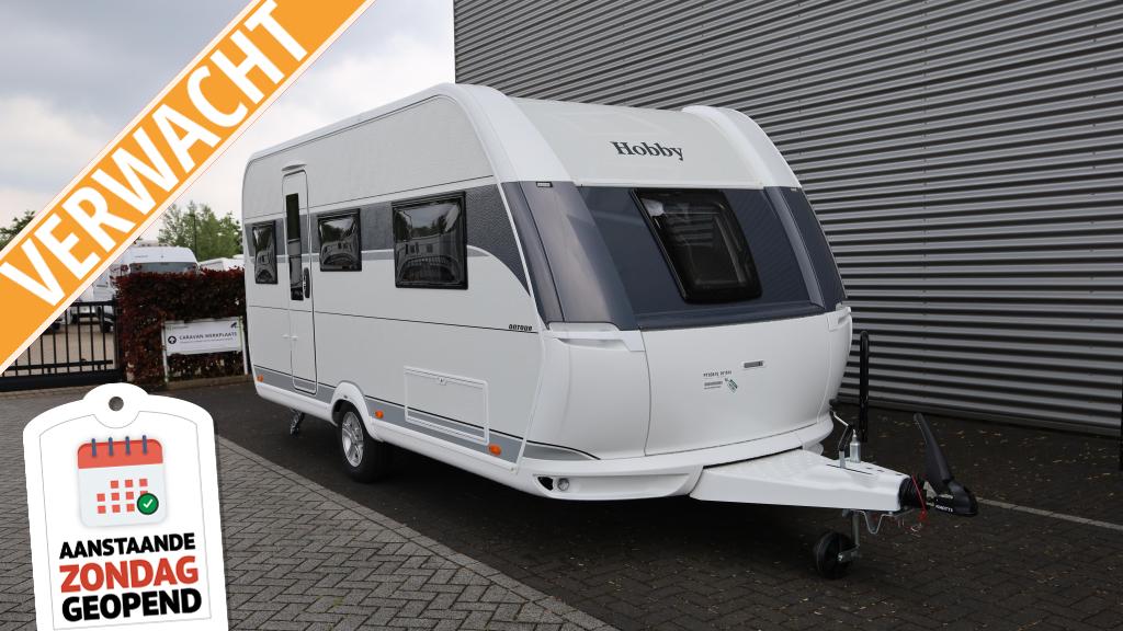Hobby On Tour 460 DL VERWACHT, Caravans en Kamperen, Rondzit, Hobby, Bedrijf, 4 tot 5 meter