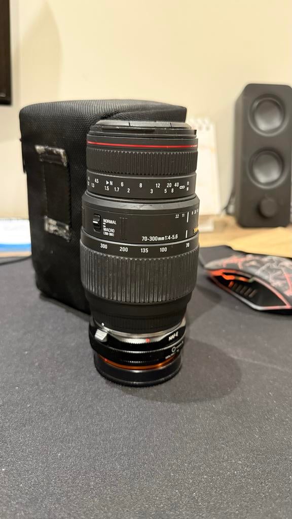 Sigma APO DG 70-300mm f/4-5.6 Telelens met MAF-E, Audio, Tv en Foto, Fotografie | Lenzen en Objectieven, Ophalen of Verzenden