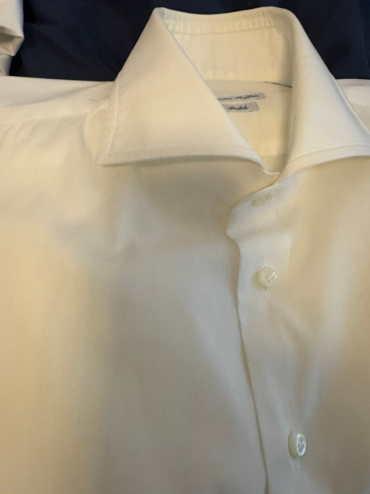 Emanuele Maffeis shirt, Verzenden, Zo goed als nieuw, Wit, Halswijdte 41/42 (L)