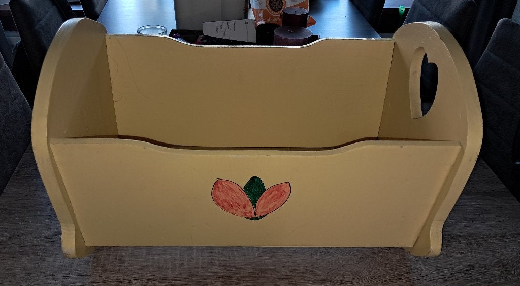 Leuke oude houten Poppen wiegje, Ophalen, Gebruikt, Babypop
