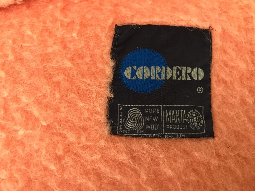 Cordero wollen deken oudroze 2,20 x 2,40 m, Gebruikt, Tweepersoons, Ophalen of Verzenden, Deken of Dekbed