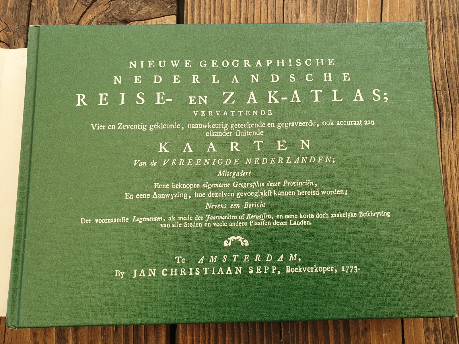 Nieuwe Geographische Nederlandsche Reize- en Zak-Atlas, Boeken, Jan Christiaan Sepp, Overige atlassen, Ophalen of Verzenden, Zo goed als nieuw