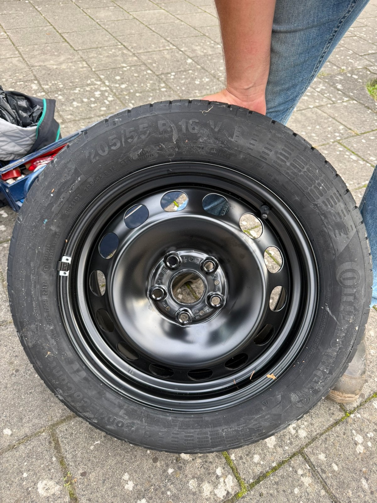 Originele VW reserveband 205/55 R16 met stalen velg, Ophalen, Nieuw