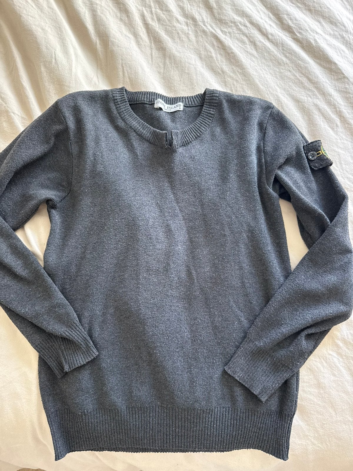 Stone island trui, Ophalen of Verzenden, Gedragen, Maat 46 (S) of kleiner, Grijs