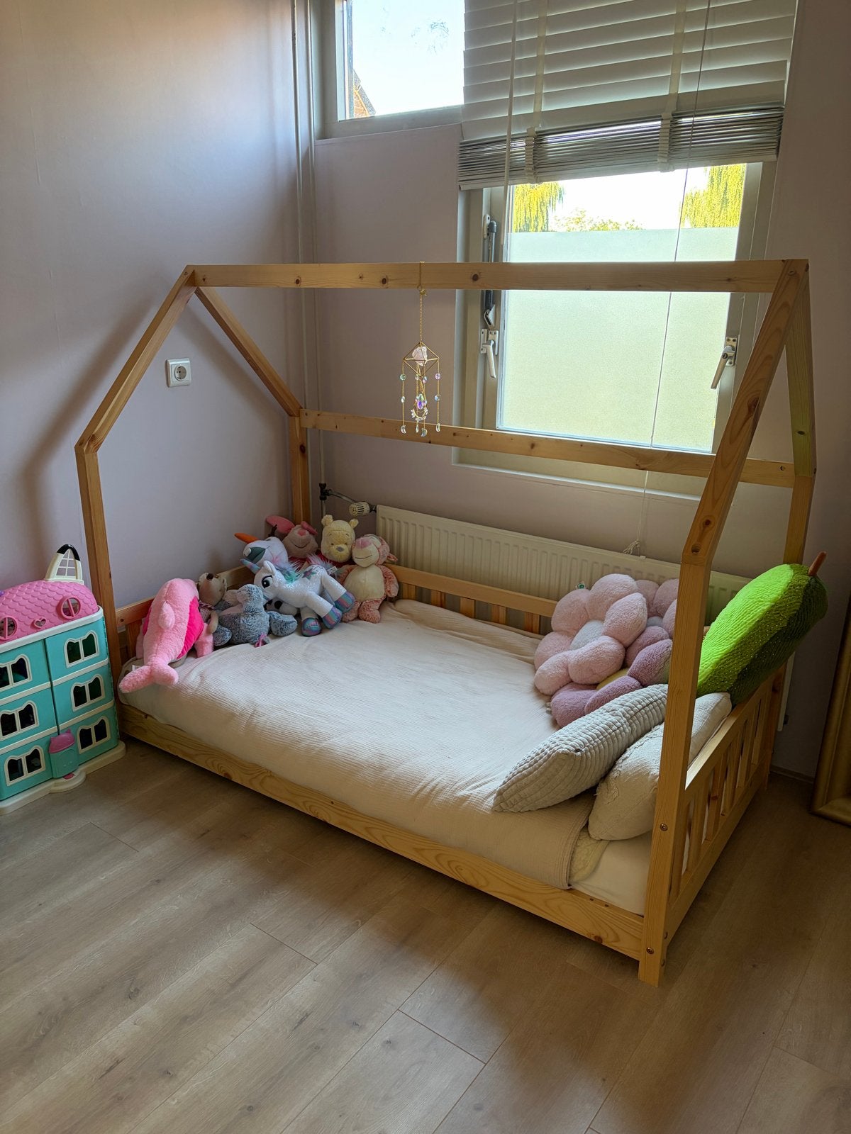 Compleet bed huisje 160x80 met matras en dekbed, Huis en Inrichting, Ophalen, 190 cm of minder, Zo goed als nieuw, 80 cm