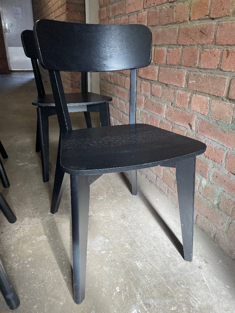 Ikea Lisabo Zwarte Stoel, 2 stuks, Ophalen, Gebruikt, Twee, Zwart