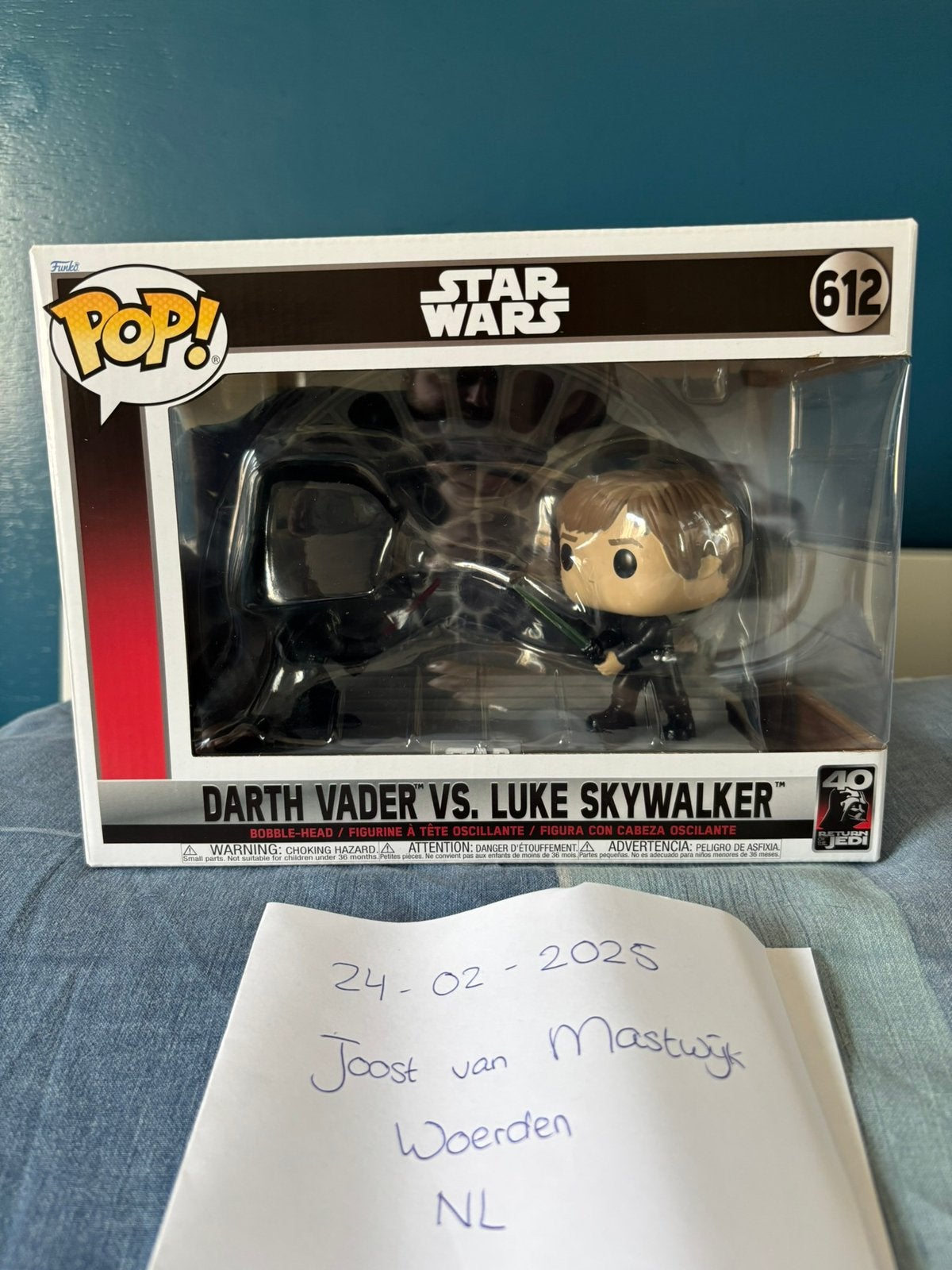 Funko Pop! Darth Vader vs. Luke Skywalker, Ophalen of Verzenden, Nieuw, Actiefiguurtje