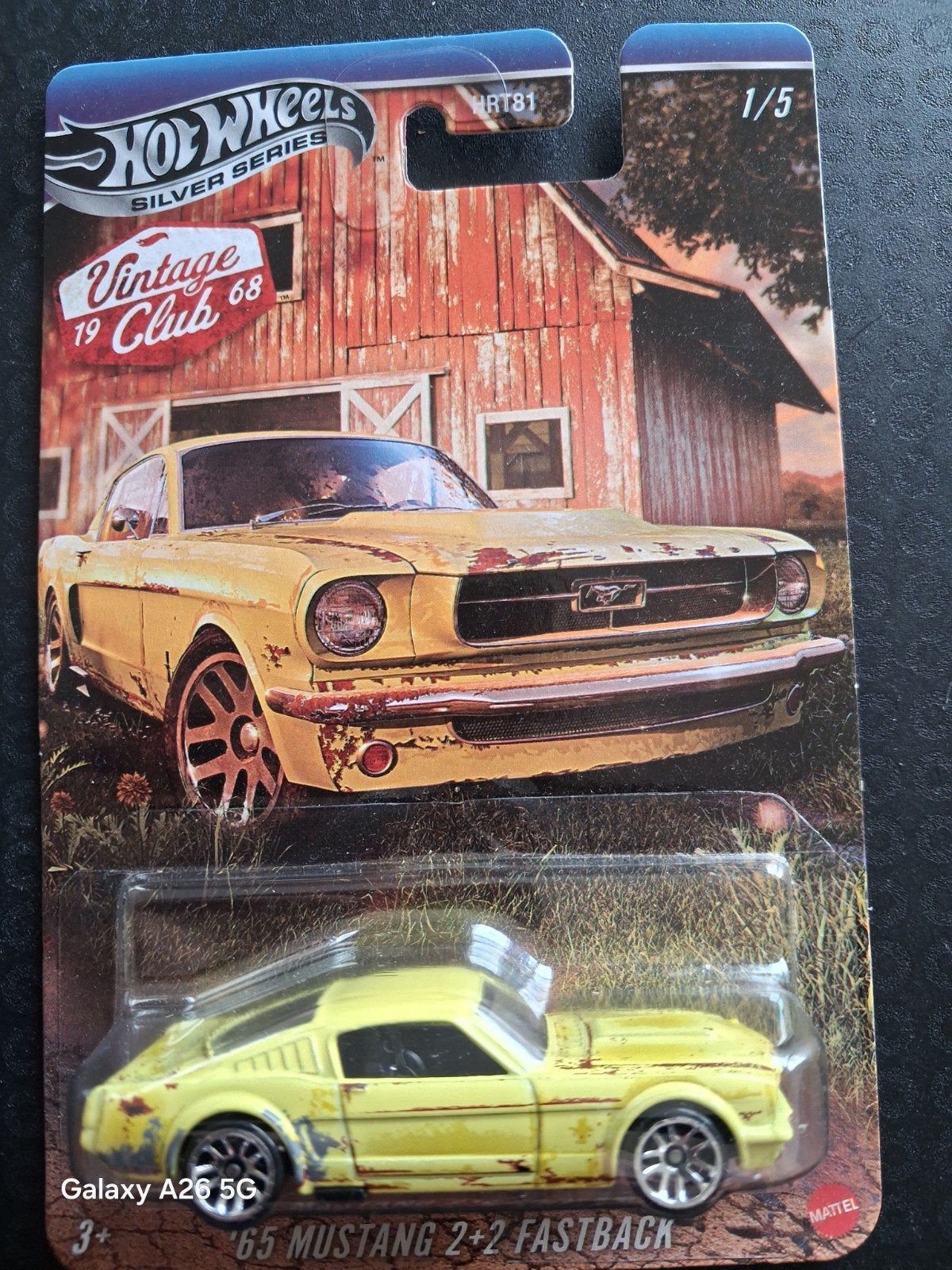 Hot Wheels '65 Mustang 2+2 Fastback Silver Series, Ophalen of Verzenden, Nieuw, Auto