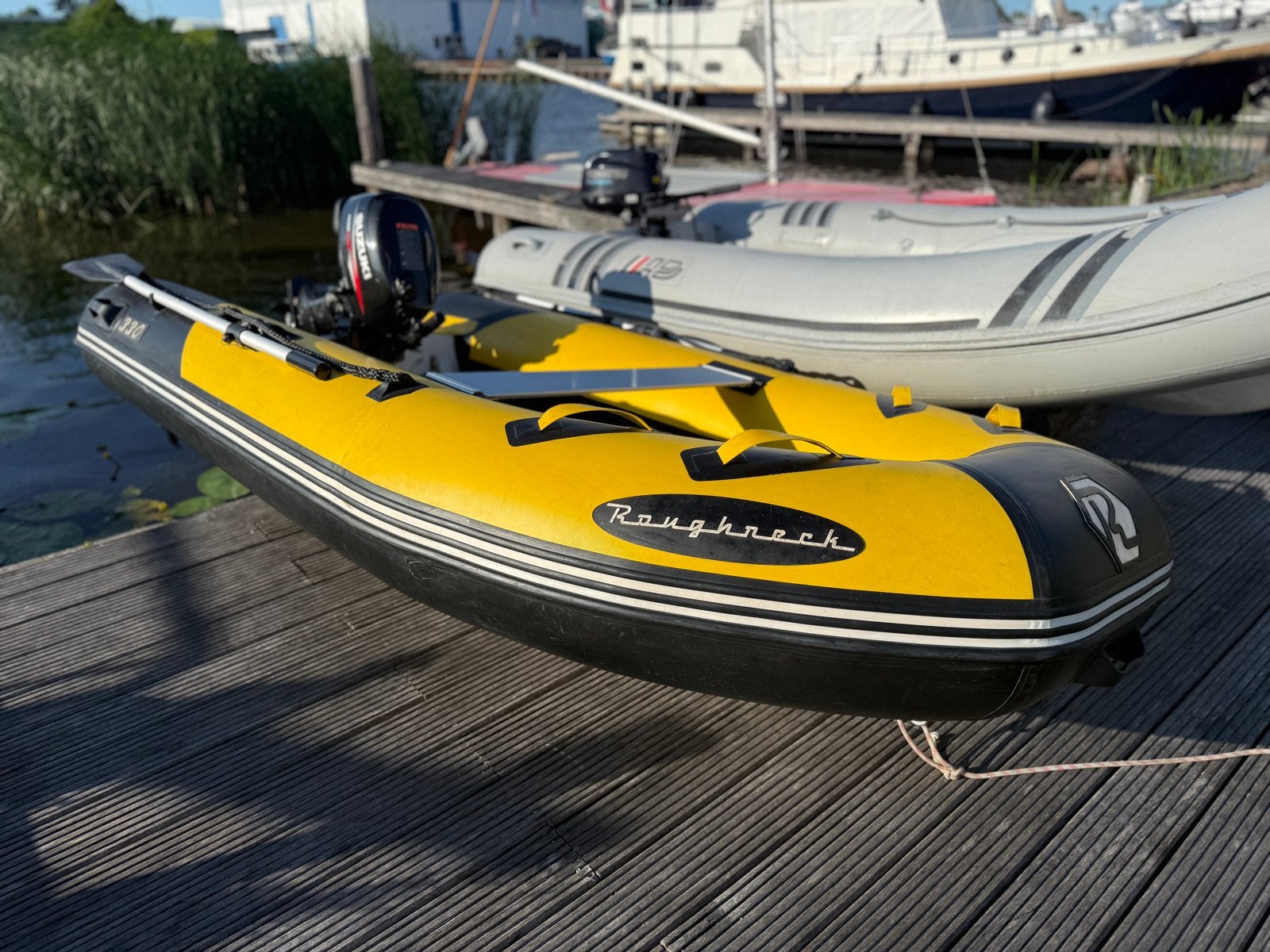 RIB Roughneck 330 met 4 pk Suzuki 4 takt buitenboordmotor, Watersport en Boten, 4 pk, 2 m, 3 m, Ophalen