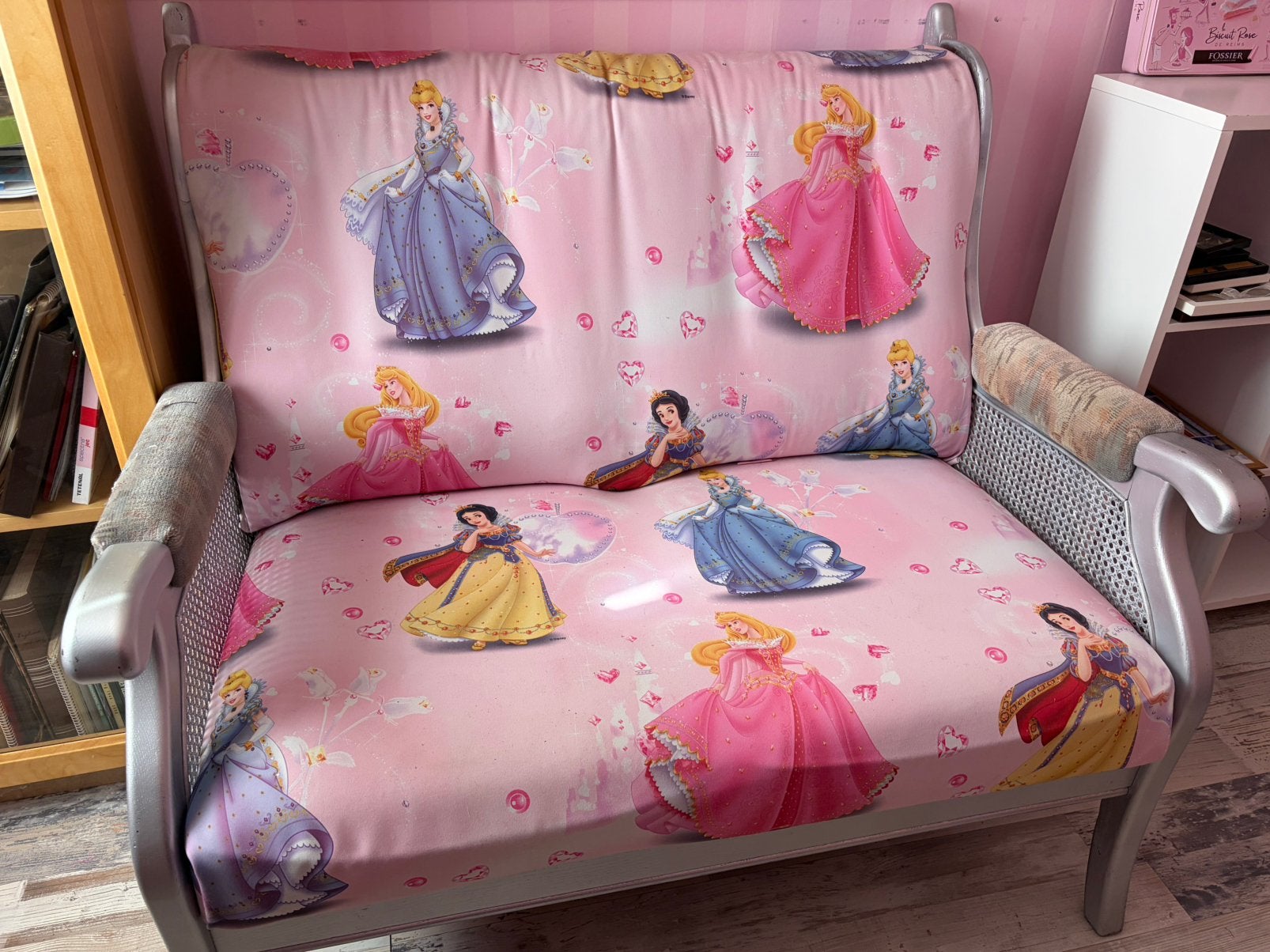 Kinderbankje (prinses), Ophalen, Gebruikt, Tweepersoons, 75 tot 100 cm