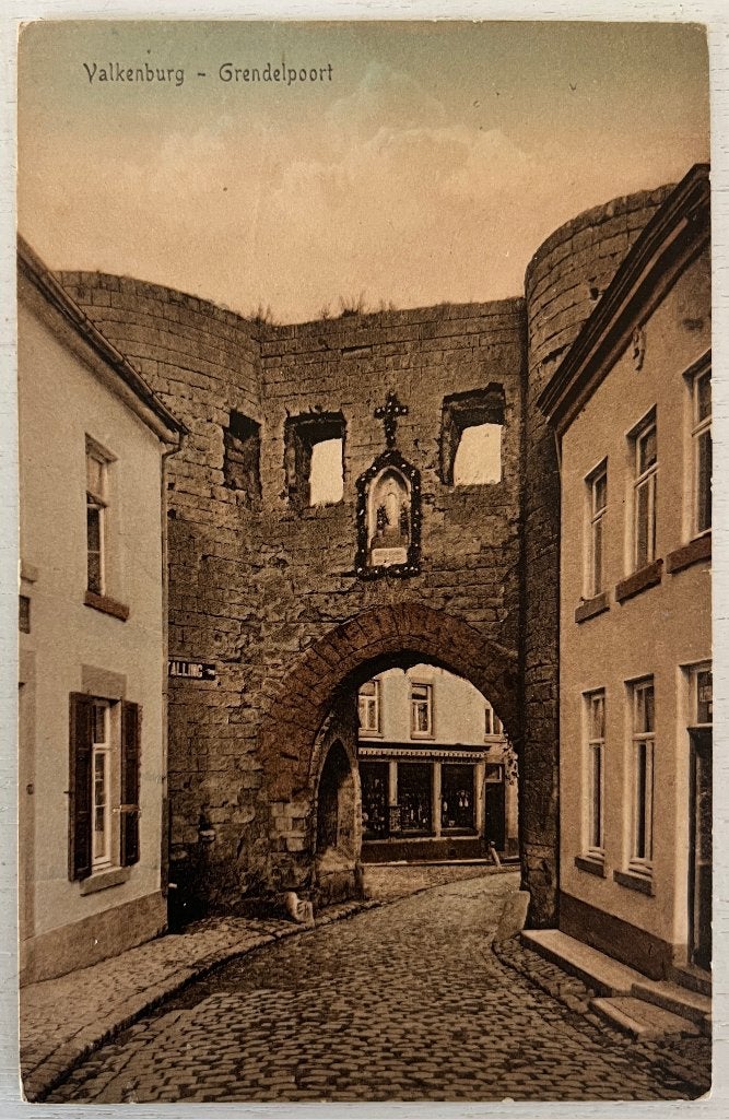 Oude Ansichtkaart  - Valkenburg - Grendelpoort, Ophalen of Verzenden, Voor 1920, Gelopen, Limburg