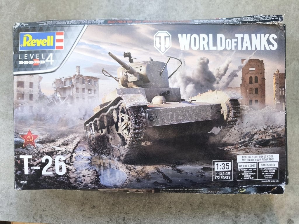 Revell 03505 T-26 World Of tanks 1:35, Tank, Nieuw, Ophalen of Verzenden, 1:32 tot 1:50