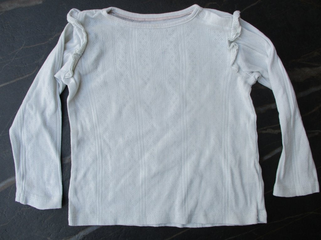 Ecru longsleeve maat 92 C&A T-shirt lange mouwen, Kinderen en Baby's, Kinderkleding | Maat 92, Gebruikt, C&A, Meisje, Ophalen of Verzenden