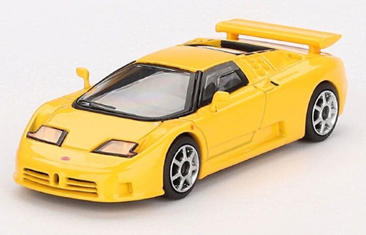 Mini GT 1:64 Bugatti EB110 Super Sport 1995, giallo / geel, -, Nieuw, Ophalen of Verzenden, -